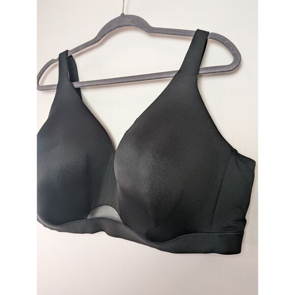 Cacique Bra 48DDD Lightly Lined No-Wire Black Lane Bryant Wireless Plus Size - Picture 4 of 11